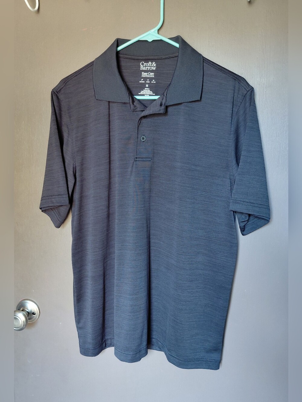 Croft & Barrow Dark Gray Performance Polo Shirt